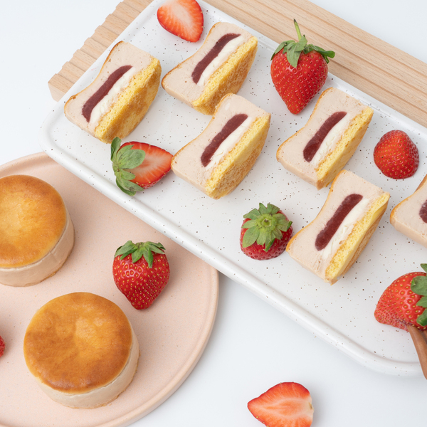 草莓蛋糕推薦品牌－品好乳酪－草莓心軟軟小乳酪蛋糕